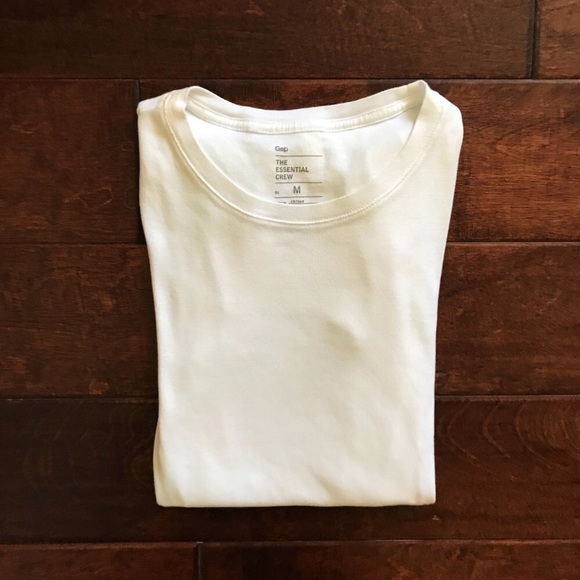 GAP Tops - GAP White Essential Crew Neck Tee
